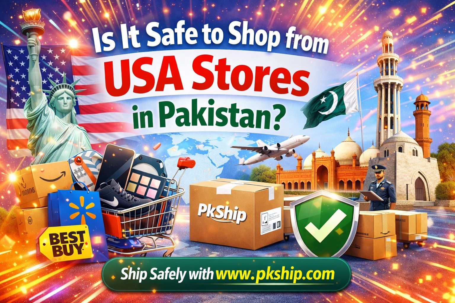 Is It Safe to Shop from USA Stores, Made it easy with pkship.com